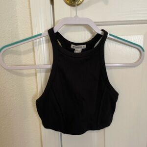 Forever 21 Black Sleeveless Crop Top